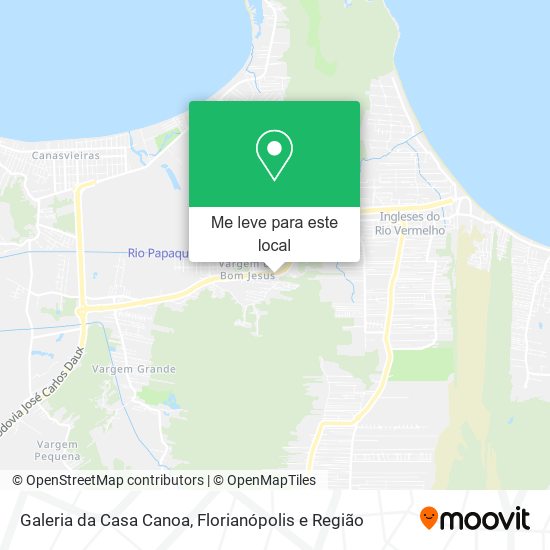 Galeria da Casa Canoa mapa