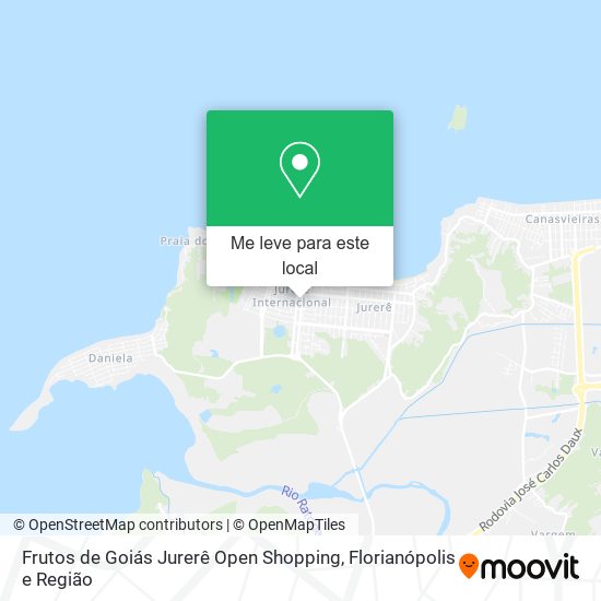 Frutos de Goiás Jurerê Open Shopping mapa