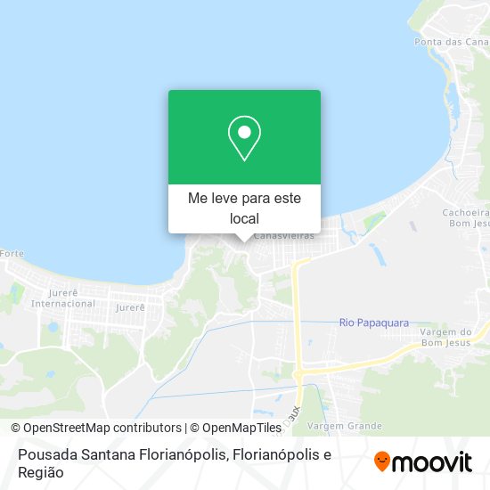 Pousada Santana Florianópolis mapa