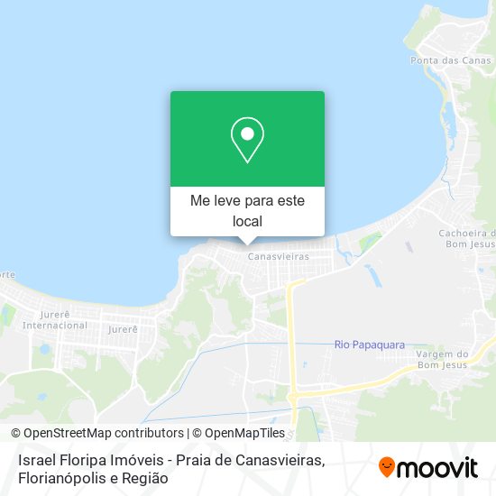 Israel Floripa Imóveis - Praia de Canasvieiras mapa