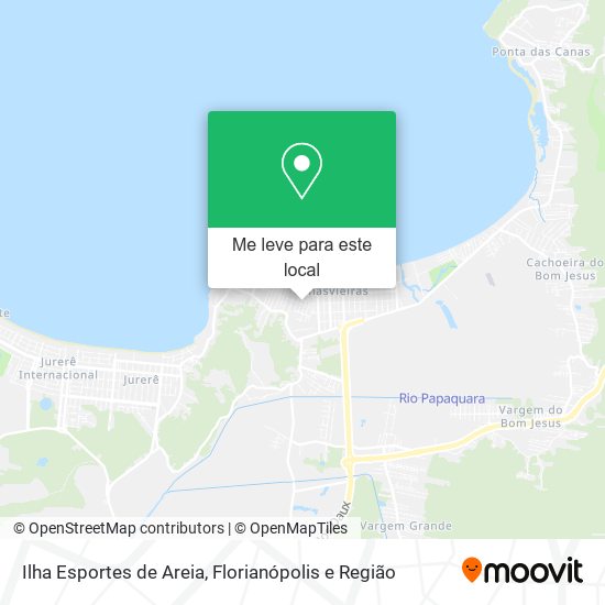 Ilha Esportes de Areia mapa