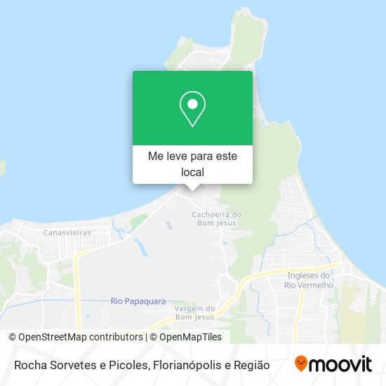 Rocha Sorvetes e Picoles mapa