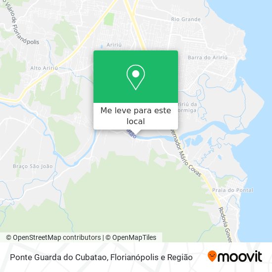 Ponte Guarda do Cubatao mapa