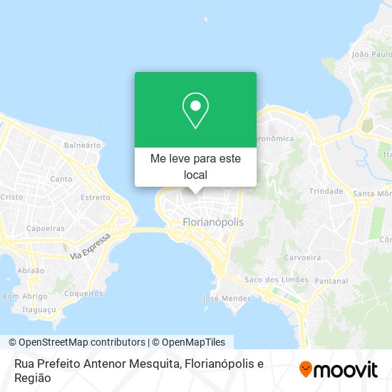 Rua Prefeito Antenor Mesquita mapa