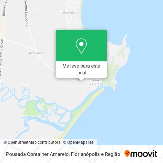 Pousada Container Amarelo mapa