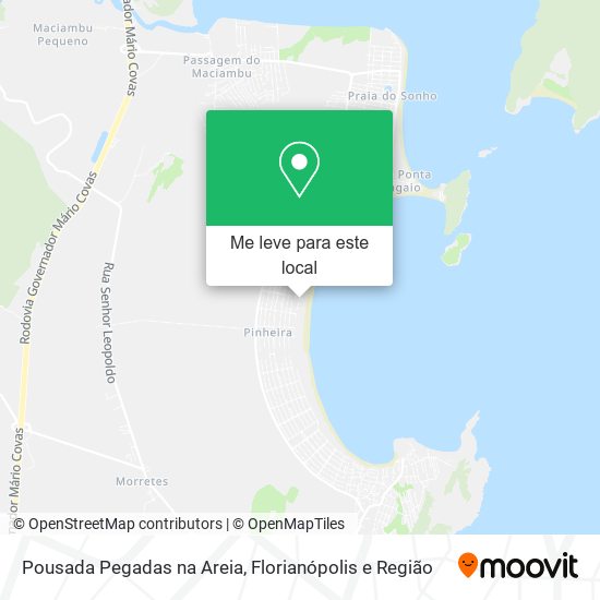 Pousada Pegadas na Areia mapa