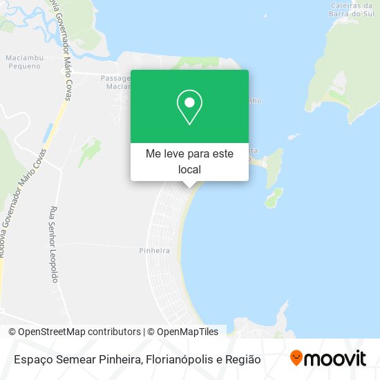 Espaço Semear Pinheira mapa