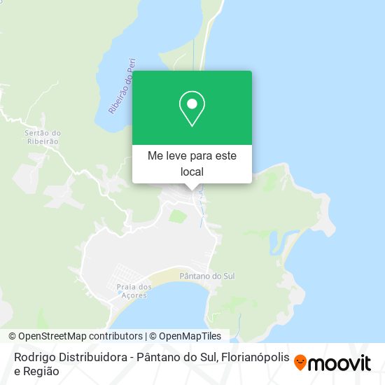 Rodrigo Distribuidora - Pântano do Sul mapa
