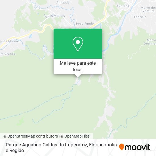 Parque Aquático Caldas da Imperatriz mapa