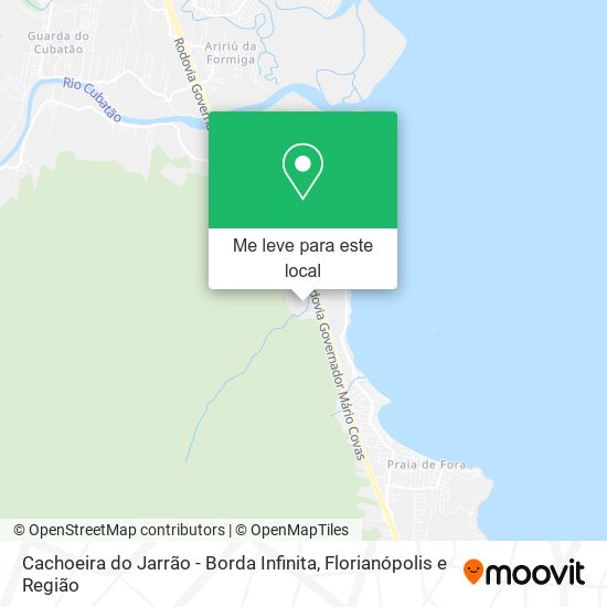 Cachoeira do Jarrão - Borda Infinita mapa