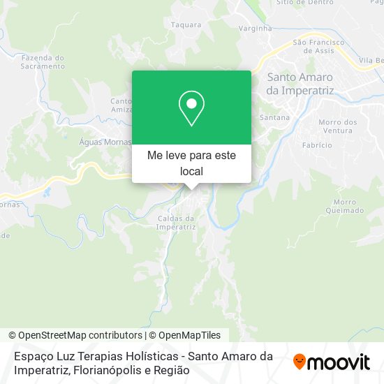 Espaço Luz Terapias Holísticas - Santo Amaro da Imperatriz mapa