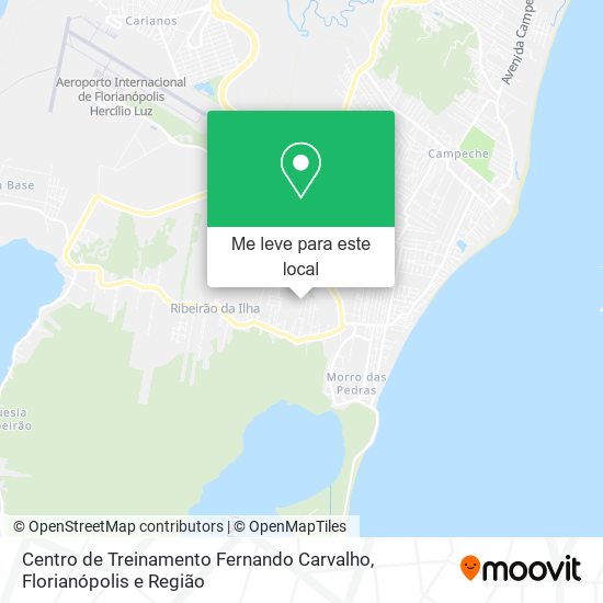 Centro de Treinamento Fernando Carvalho mapa