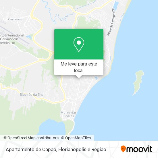 Apartamento de Capão mapa