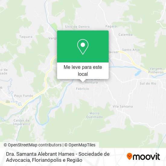 Dra. Samanta Alebrant Hames - Sociedade de Advocacia mapa