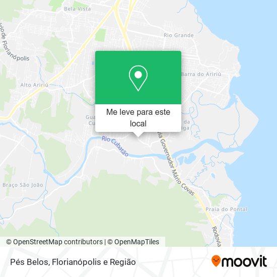Pés Belos mapa