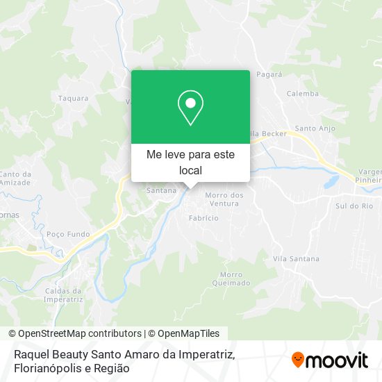 Raquel Beauty Santo Amaro da Imperatriz mapa