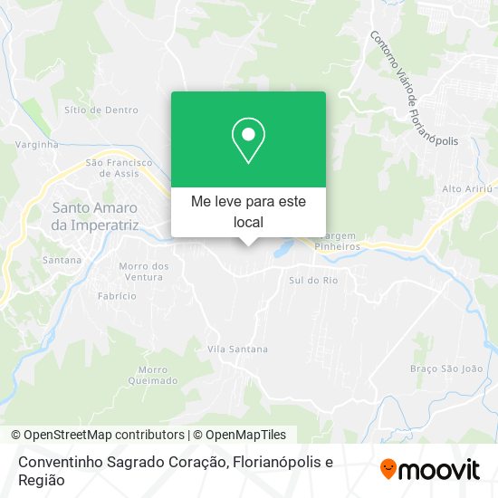 Conventinho Sagrado Coração mapa