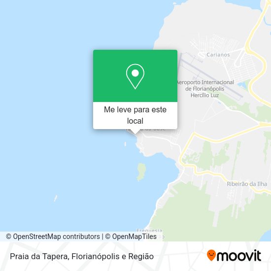 Praia da Tapera mapa