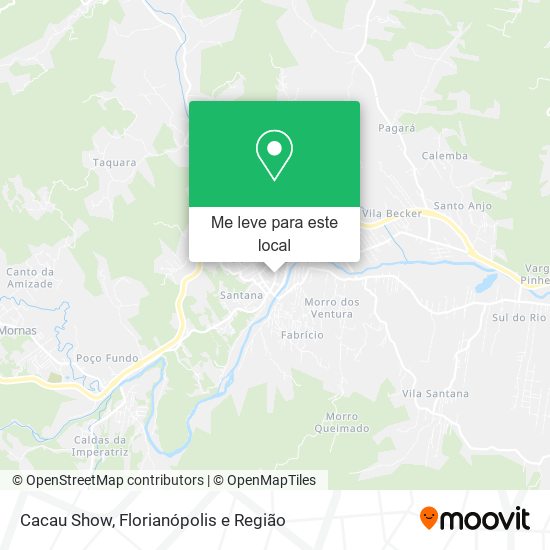 Cacau Show mapa