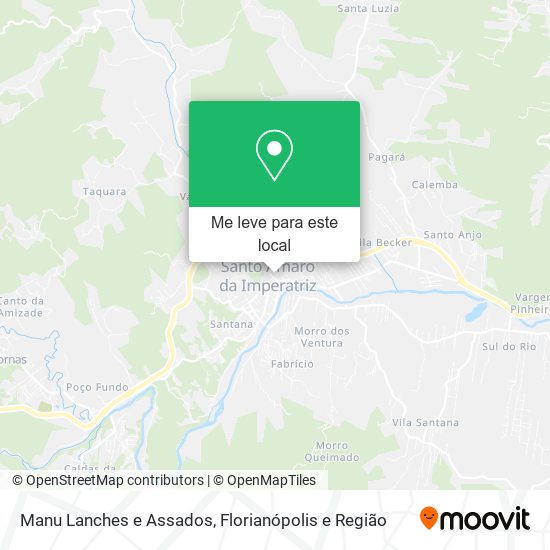 Manu Lanches e Assados mapa