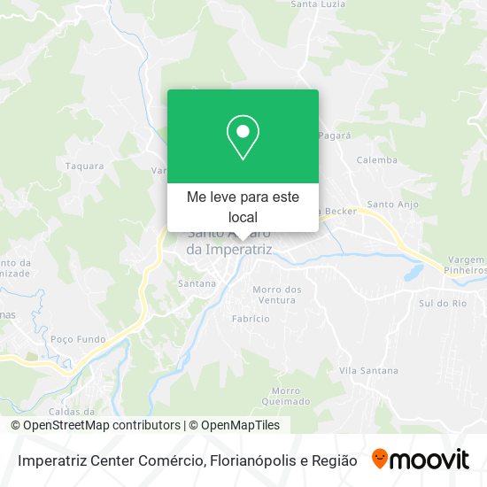 Imperatriz Center Comércio mapa