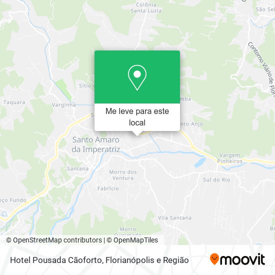 Hotel Pousada Cãoforto mapa