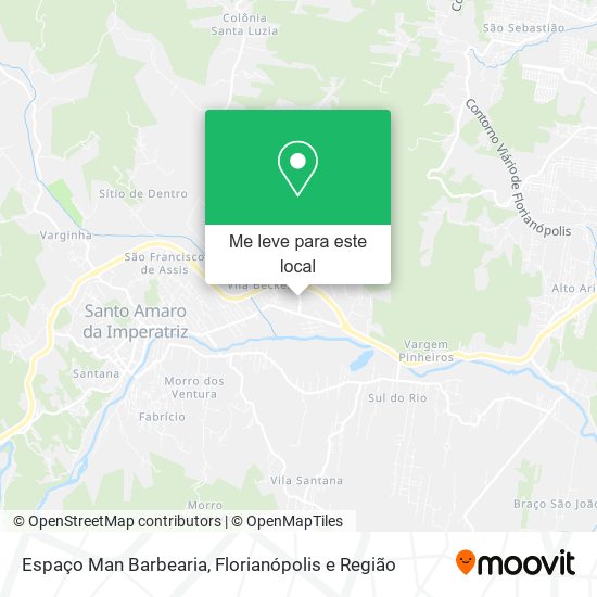 Espaço Man Barbearia mapa