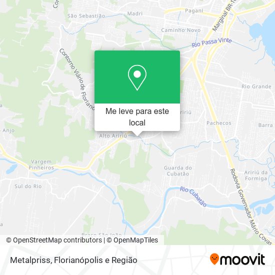 Metalpriss mapa