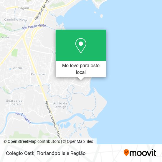 Colégio Cetk mapa
