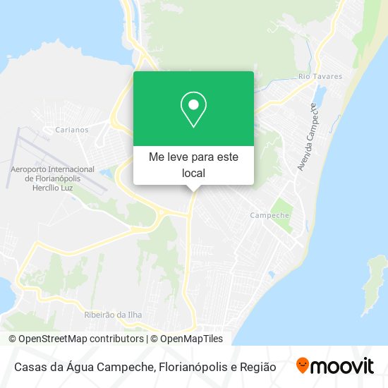 Casas da Água Campeche mapa