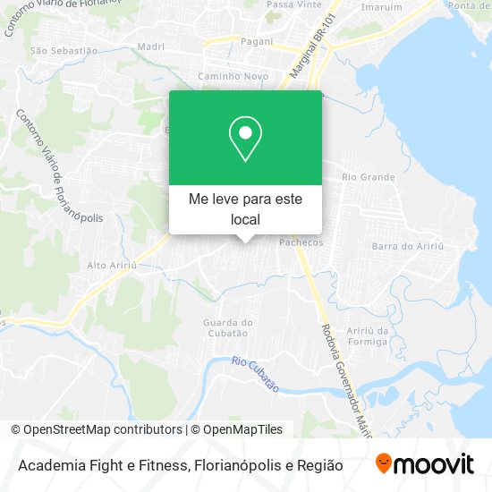 Academia Fight e Fitness mapa