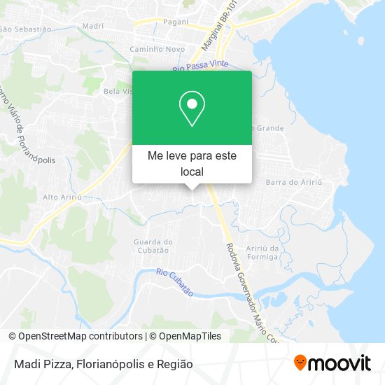 Madi Pizza mapa