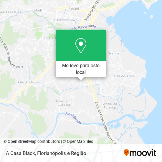 A Casa Black mapa