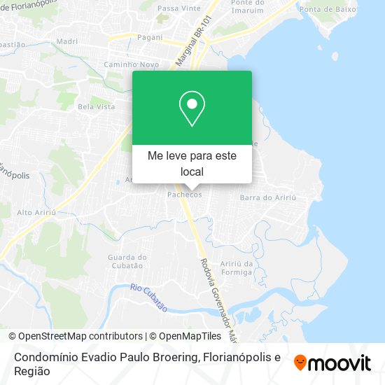 Condomínio Evadio Paulo Broering mapa