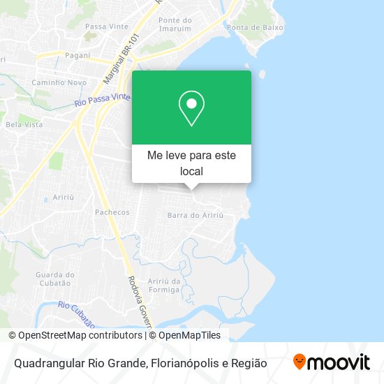 Quadrangular Rio Grande mapa