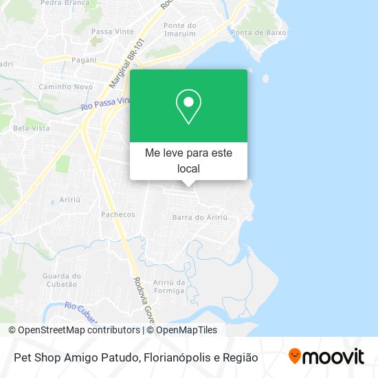 Pet Shop Amigo Patudo mapa