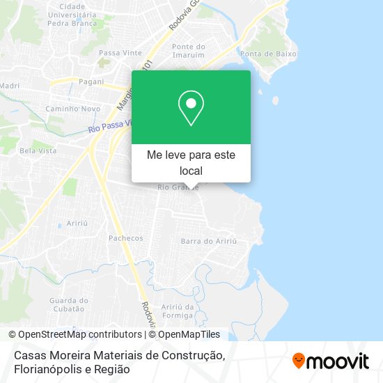 Casas Moreira Materiais de Construção mapa