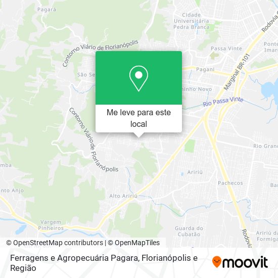 Ferragens e Agropecuária Pagara mapa