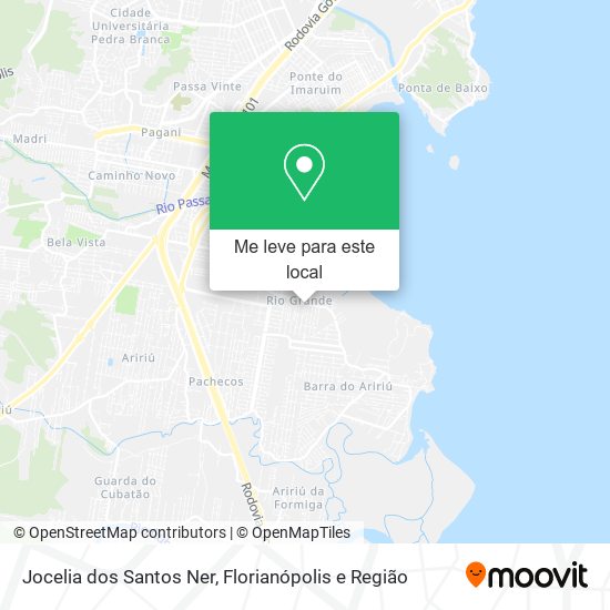 Jocelia dos Santos Ner mapa