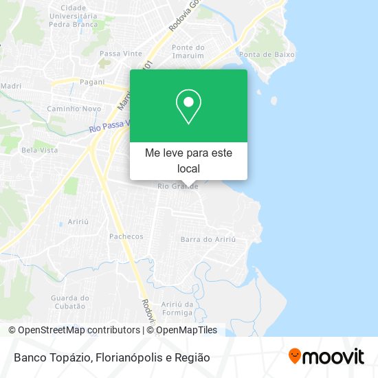 Banco Topázio mapa