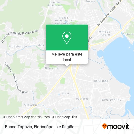 Banco Topázio mapa