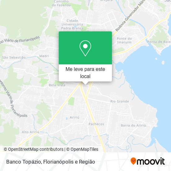 Banco Topázio mapa