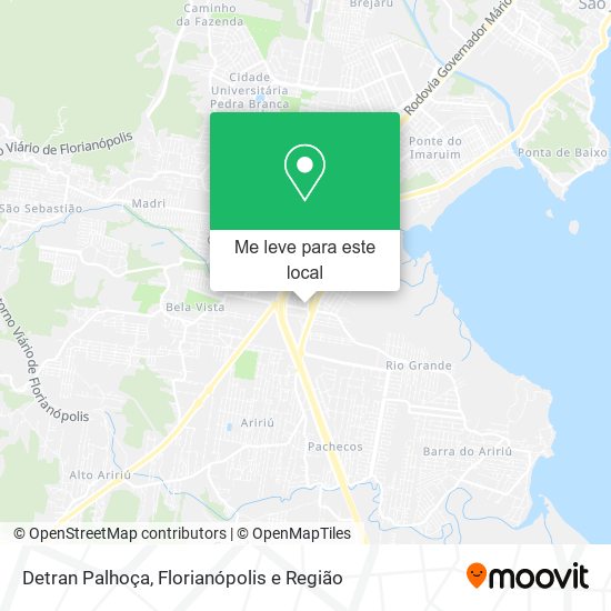 Detran Palhoça mapa