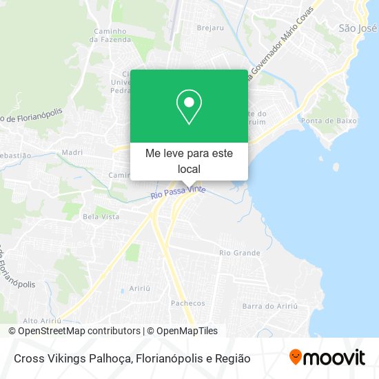 Cross Vikings Palhoça mapa