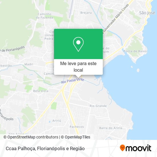Ccaa Palhoça mapa