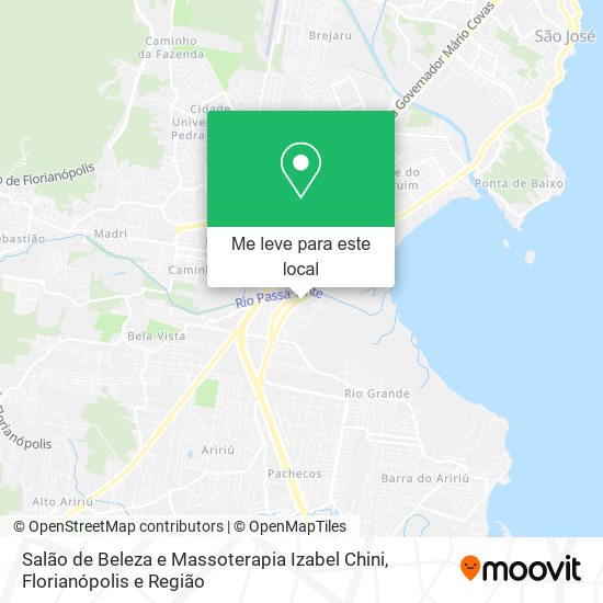 Salão de Beleza e Massoterapia Izabel Chini mapa
