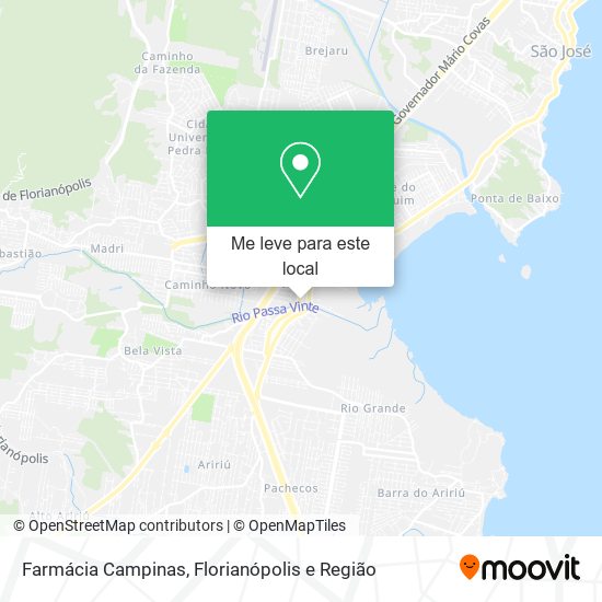 Farmácia Campinas mapa