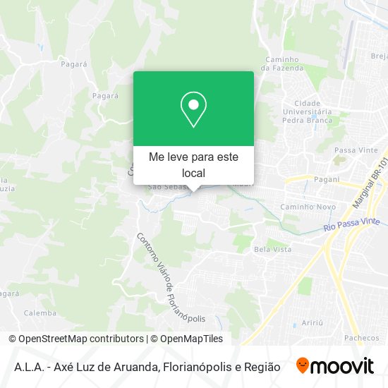 A.L.A. - Axé Luz de Aruanda mapa