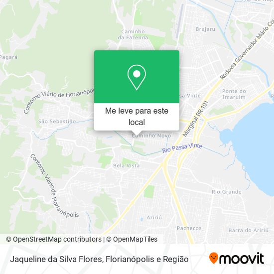Jaqueline da Silva Flores mapa