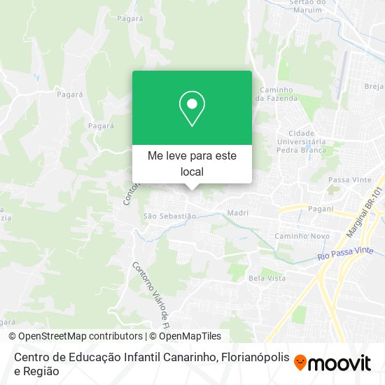 Centro de Educação Infantil Canarinho mapa
